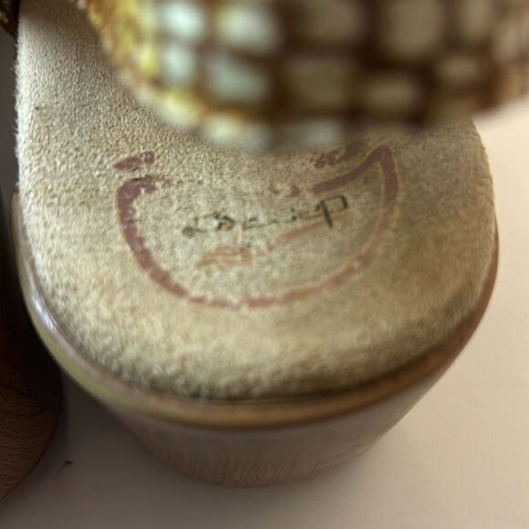 Dansko Sonnet Snake Print metallic rainbow sandal shoes 41 US 9.5/10 - Picture 5 of 9